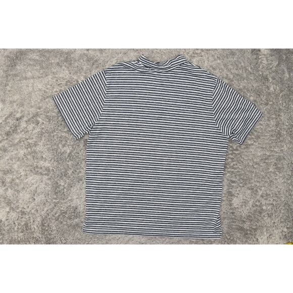 PUMA Men's Size XL Blue Striped Polo Shirt Polyester Short Sleeve - Picture 3 of 6